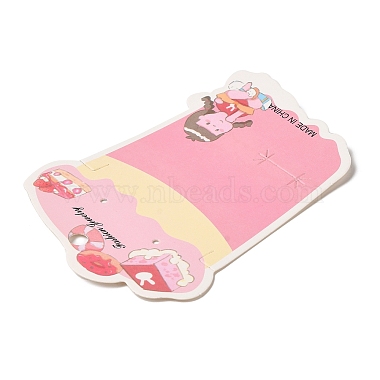 Drink Shaped Paper Earring Display Cards(CDIS-C005-07)-3