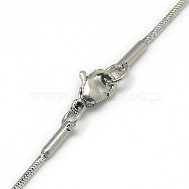 Trendy Unisex 201 Stainless Steel Snake Chain Necklaces(NJEW-L043-06P)-3