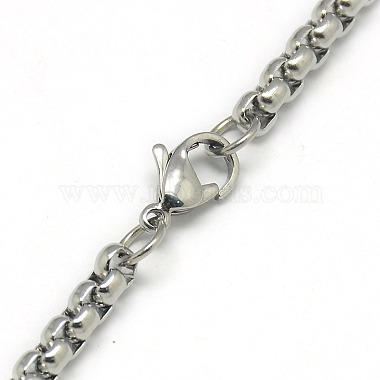 201 boîte en acier inoxydable colliers de la chaîne des hommes à la mode(X-NJEW-L043B-46P)-3