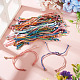18Pcs 9 Colors Polyester Cord Bracelets Making(AJEW-TAC00101)-3