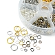 60G 6 Styles DIY Brass & Iron Open Jump Rings Sets(DIY-FS0004-11)-4