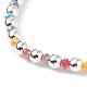 4Pcs 4 Color Glass & Synthetic Hematite Round Beaded Stretch Bracelets Set(BJEW-JB08944)-7