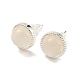 Natural Agate Stud Earrings(EJEW-M252-02P-02)-1