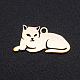 201ステンレス鋼の子猫ペンダント(STAS-N090-JN857-2)-1