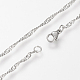 304 Stainless Steel Singapore Chains Necklaces(STAS-S066-20)-1