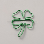 Clover Iron Paper Clips, Bookmark Marking Clips, Lime Green, 37x26x2mm(OFST-WH0011-08)