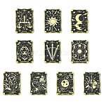 10Pcs 10 Styles Alloy Enamel Pins, Tarot Card, Mixed Shapes, 30~30.5x21~22.5mm, 1pc/style(JEWB-CJ0001-67)