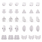 64Pcs Gradient Color Transparent Glass Beads, Mixed Shapes, Clear, 8~23x8~20x3.5~8mm, Hole: 1~1.4mm(GLAA-TA0003-48A)