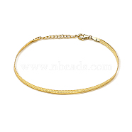 S925 Sterling Silver Snake Bone Chain Bracelet Fashion Vintage Daily, Golden, 6-3/4 inch(17cm)(EP3148-1)