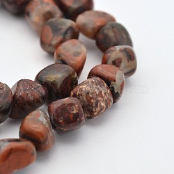 Natural Brecciated Jasper Bead Strands, 5~7X5~7mm, Hole: 1mm, about 15.7 inch(G-P070-33)