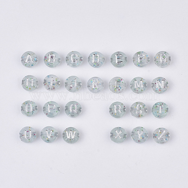 Plating Transparent Acrylic Beads(TACR-T008-01B)-2