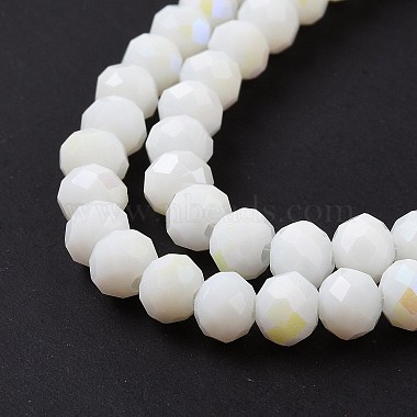Chapelets de perles en verre opaque de couleur unie(EGLA-A034-P10mm-L17)-4