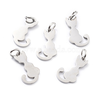 Tarnish Resistant 201 Stainless Steel Pet Charms(STAS-D176-01P)-2