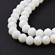 Chapelets de perles en verre opaque de couleur unie(EGLA-A034-P10mm-L17)-4