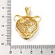 Rack Plating Brass Micro Pave Clear Cubic Zirconia Pendants(KK-A206-08A-G)-3