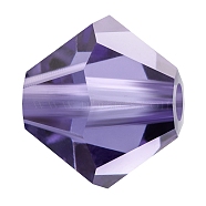 Preciosa&reg Crystal Beads, Czech Crystal, Bicone(451 69 302 Rondelle), 20410 Tanzanite, 3mm, Hole: 0.8mm(X-PRC-BA3-20410)