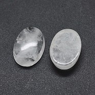 Natural Quartz Crystal Cabochons,  Oval, 16~16.5x12~12.5x5~6mm(G-O175-30D-03)