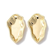Brass Pendants, Nuggest Charms, Real 18K Gold Plated, 25x14.5x3mm, Hole: 1.6mm(KK-F867-24G)