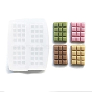 Biscuits DIY Food Grade Silicone Fondant Molds, for Chocolate Candy Making, Rectangle, 70x90x11mm, Inner Diameter: 24~35mm(PW-WG11085-11)