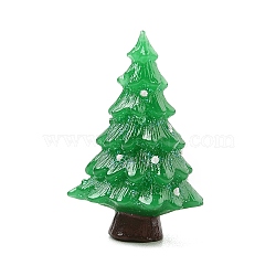 Christmas Resin Figurine Statues, for Home Office Desktop Decoration, Christmas Tree, 28x28x43.5mm(DJEW-M018-01D)