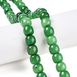 Natural Malaysia Jade Dyed Beads Strands, Barrel, 10~10.5x9~9.5mm, Hole: 1.2mm, about 41~43pcs/strand, 14.37~16''(36.5~40cm)(G-T138-138)