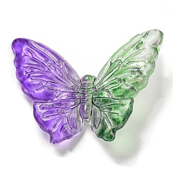 Two Tone Transparent Acrylic Beads, Butterfly, Dark Orchid, 28x37.5x8.5mm, Hole: 1mm(OACR-E041-06B)