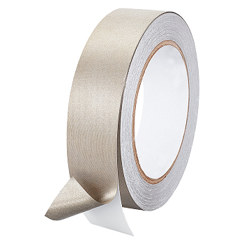 Conductive Fiberglass Fabric Adhesive Tape, for EMI Shielding, RF Blocking, Laptop Cellphone LCD Cable Wire Harness Wrapping, Silver, 26x0.1mm, 20m/roll