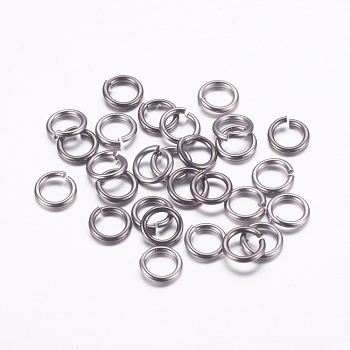 Eco-Friendly Brass Jump Rings, Open Jump Rings, Cadmium Free & Lead Free, Gunmetal, 5x0.8mm, 20 Gauge, Inner Diameter: 3.4mm, Hole: 3mm, about 2374pcs/133g