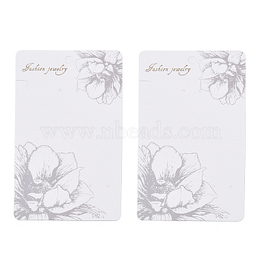Gainsboro Rectangle Paper Earring Display Cards