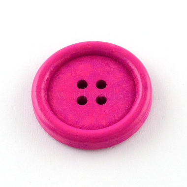 4-Hole Dyed Wood Buttons(BUTT-R033-025)-2