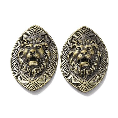 Antique Bronze Lion Brass Pendants