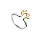 SHEGRACE Fashion 925 Sterling Silver Cuff Tail Ring(JR47A)-1