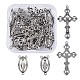 Rosary Cross and Center Sets for Rosary Bead Necklace Making(TIBEP-TA0002-14AS)-1
