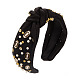 Alloy Rugby Pearl Rhinestones Hair Bands(PW-WG37088-01)-1