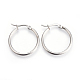 201 Stainless Steel Hoop Earrings with 304 Stainless Steel Pin(EJEW-YW0001-04-P)-1