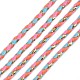 Cordons tressés en polyester tricolore(OCOR-T015-B02)-1