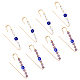 8Pcs 2 Colors Iron Kilt Pins(JEWB-DC0001-13)-1