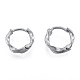 316 Surgical Stainless Steel Twist Hoop Earrings for Men Women(EJEW-N052-10)-1