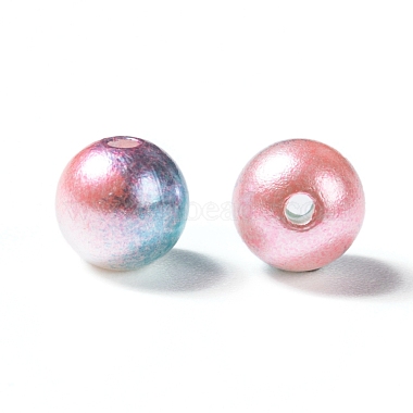 Rainbow ABS Plastic Imitation Pearl Beads(X-OACR-Q174-4mm-M)-2