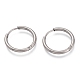 Boucles d'oreilles créoles en acier inoxydable anti-ternissement 201(EJEW-O095-02B)-1