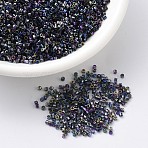 MIYUKI Delica Beads, Cylinder, Japanese Seed Beads, 11/0, (DB2206) Magic Blue, 1.3x1.6mm, Hole: 0.8mm, about 20000pcs/bag, 100g/bag(SEED-J020-DB2206)