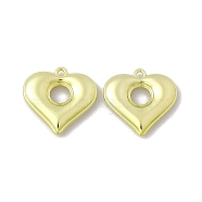 Rack Plating Alloy Pendants, Cadmium Free & Lead Free, Heart Charms, Light Gold, 22.5x23x4mm, Hole: 1.8mm(FIND-I030-02LG)