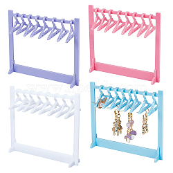 4 Sets 4 Colors Acrylic Earring Stands Set, Earring Display Holder, Mixed Color, Finished Product: 13x4.5x11.5cm, 1 set/color(EDIS-CA0002-02)