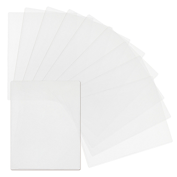 Rectangle Rigid Print Protectors, Waterproof Plastic Photo Sleeves, Top Loader, Clear, 29x22.7x0.1cm