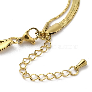 304 Stainless Steel Snake Chain & Herringbone Chain Multi-Strand Bracelets for Women(BJEW-G712-03G)-3