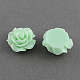 Cabochons de fleur rose de dos plats d'accessoires & accessoires de costume ornements en résine(CRES-Q105-04)-1