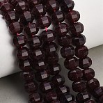 Dyed Natural White Jade Beads Strands, Pumpkin, Faceted, Coconut Brown, 9.5~10x7~8mm, Hole: 1.2mm, about 51pcs/strand, 14.76''(37.5cm)(GG-CBA9106-01B)