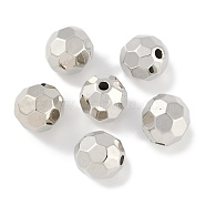 CCB Plastic Beads, Round, Faceted, 13.5x13mm, Hole: 2mm(ALUM-U001-01B-06)