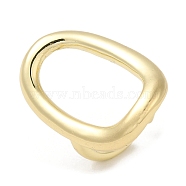 Brass Open Cuff Rings, Hollow Oval Ring for Women, Real 18K Gold Plated, 3~31mm, Inner Diameter: 16.8mm(RJEW-Q778-19G)