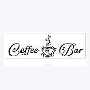 PVC Wall Stickers, for Cafe Bar Decoration, Cup Pattern, 560x180mm(DIY-WH0377-006)